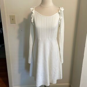 NWT Cato fit & flare cream sweater dress size large